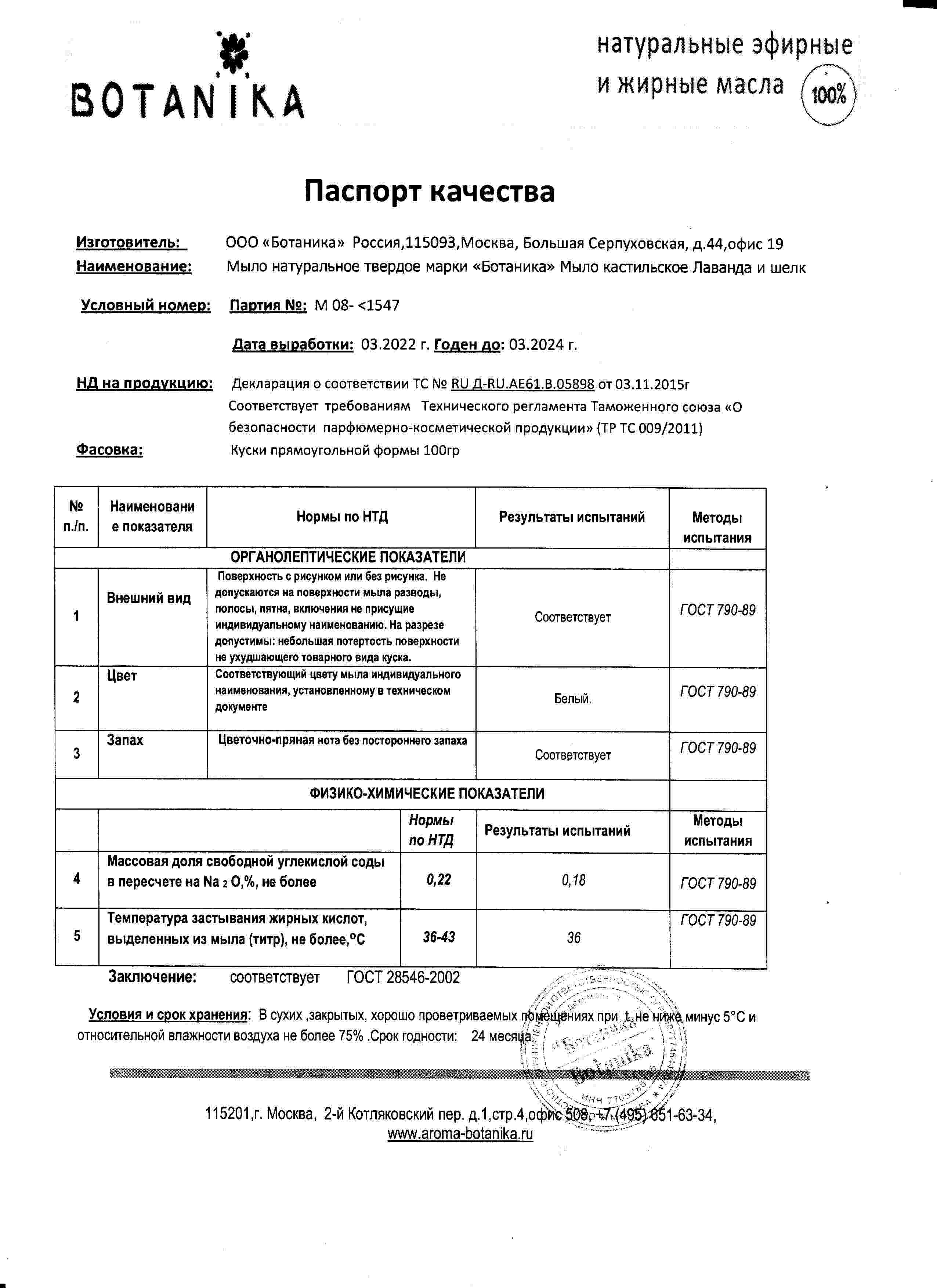 Паспорт №032022